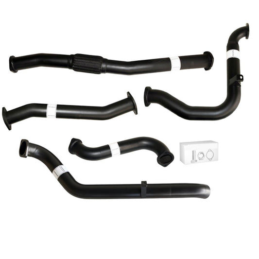Nissan Patrol Y61 GU 3.0L ZD30 Ute 2000–2016 3" Turbo-Back Exhaust – Aluminised steel – No catalytic converter, straight pipe – NI207-PO — NI207-PO