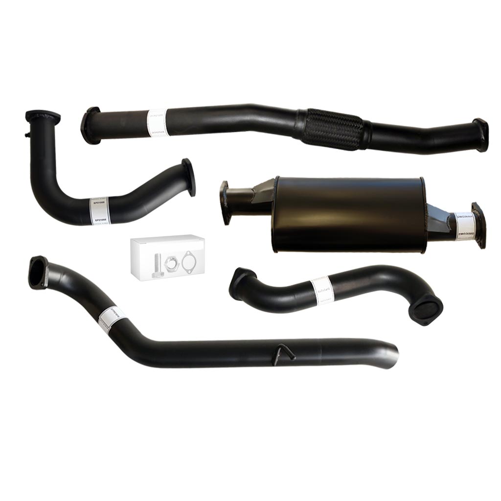 Nissan Patrol Y61 GU TD42 Wagon 3" Dump-Pipe-Back Exhaust – Aluminised steel – Muffler (dump pipe not included) – NI208-MO — NI208-MO