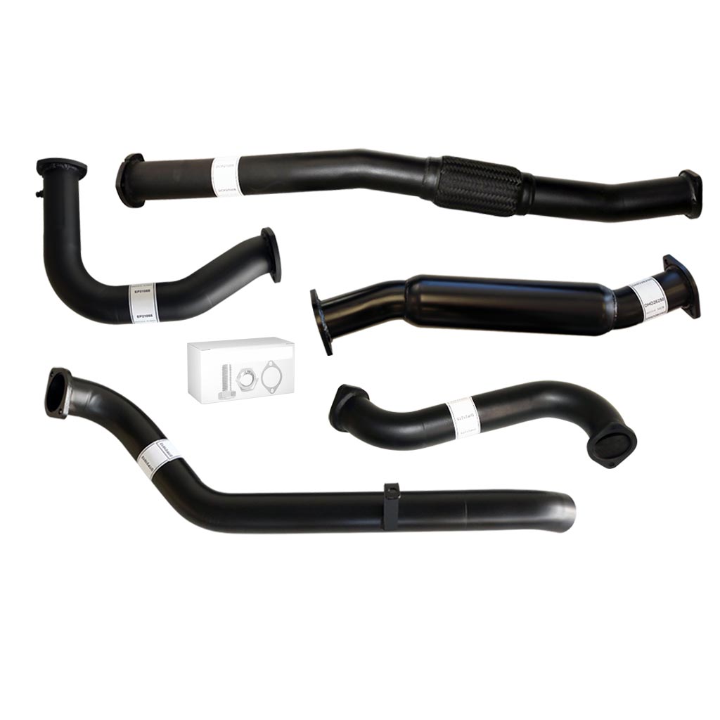 Nissan Patrol Y61 GU TD42 Ute 1996–2006 3" Dump-Pipe-Back Exhaust – Aluminised steel – Hotdog/resonator (dump pipe not included) – NI209-HO — NI209-HO