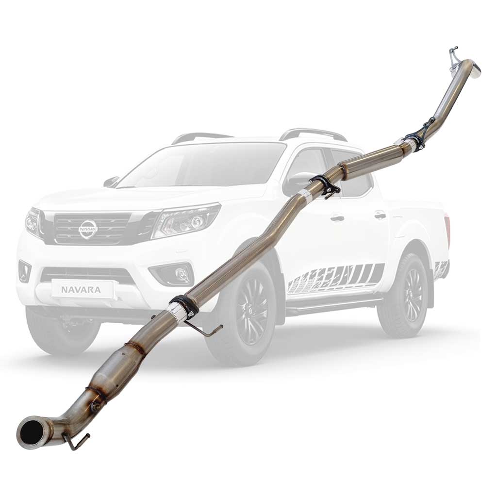 Nissan Navara D23 2.3L YS23DDTT 2015+ 3" Stainless Turbo-Back DPF Delete Exhaust With Hotdog And Cat – NI221-HCSS — NI221-HCSS