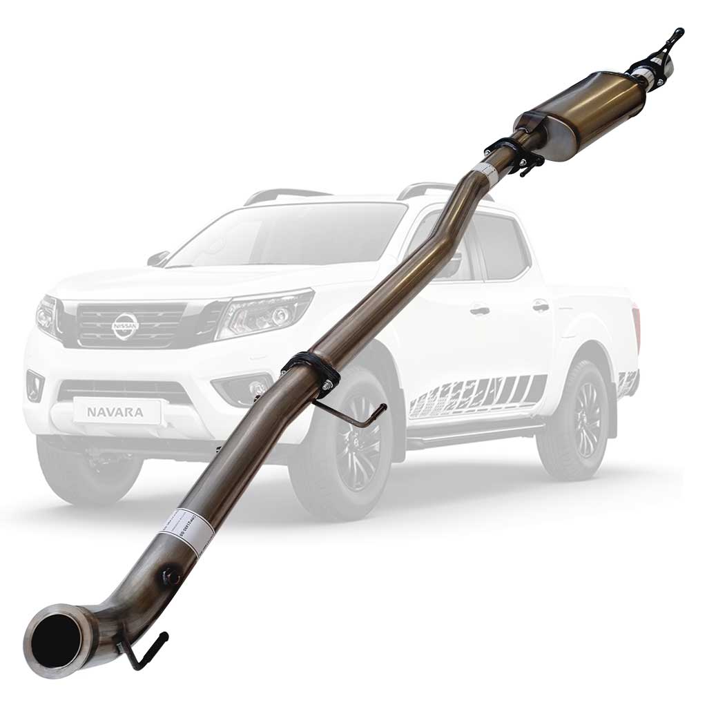 Nissan Navara D23 2.3L YS23DDTT 2015+ 3" Stainless Turbo-Back DPF Delete Exhaust With Muffler Only – Diff Dumped – NI221-MODSS — NI221-MODSS