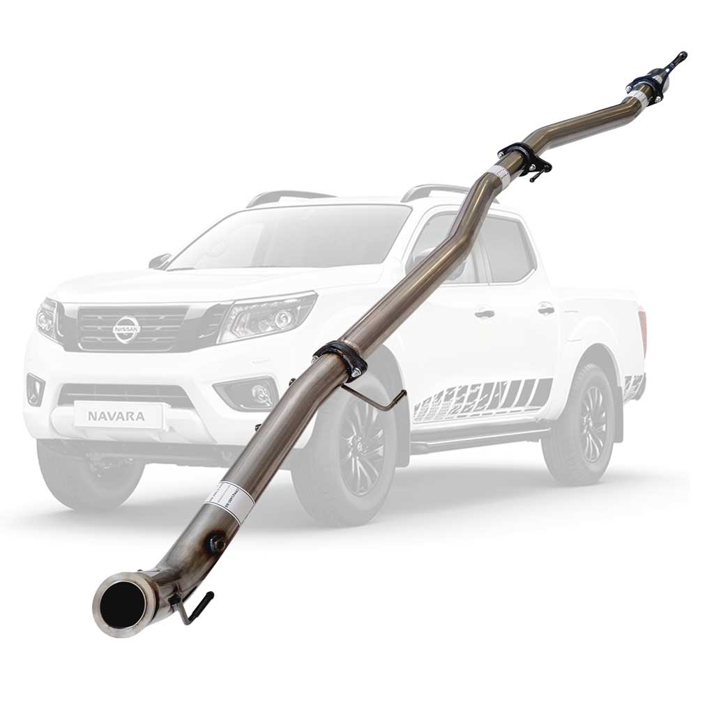 Nissan Navara D23 2.3L YS23DDTT 2015+ 3" Stainless Turbo-Back DPF Delete Exhaust With Pipe – Diff Dumped – NI221-PODSS — NI221-PODSS