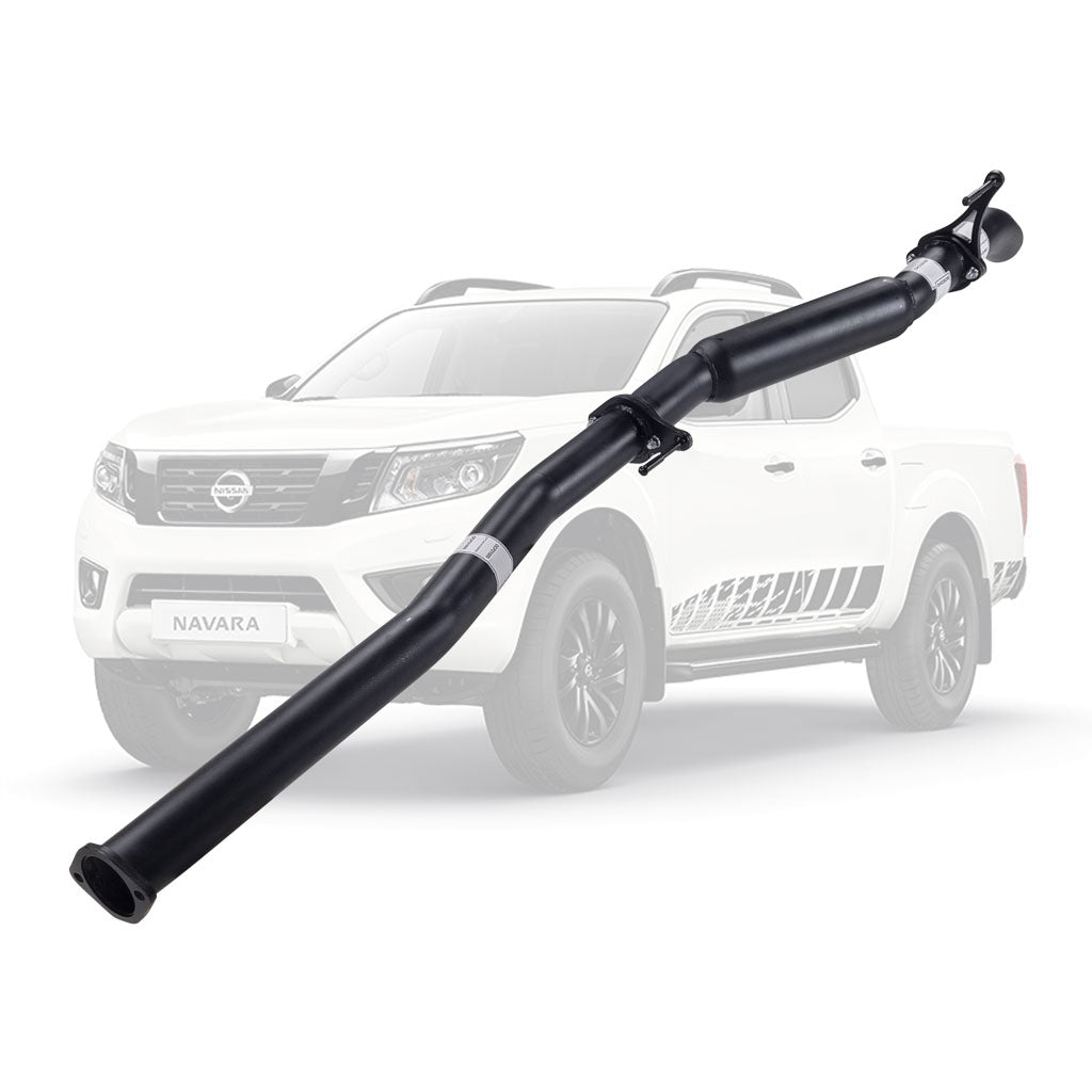 Nissan Navara D23 NP300 2014 Onwards 2.3L 3" DPF-Back Exhaust System - Aluminised Steel / Hotdog (Quiet) / Diff Dump