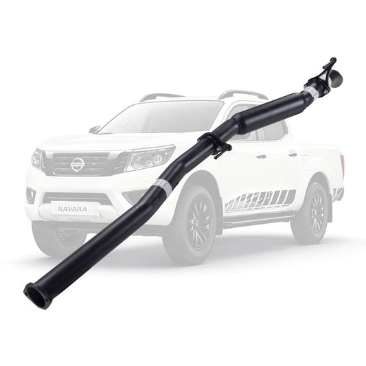 Nissan Navara D23 NP300 2014 Onwards 2.3L 3" DPF-Back Exhaust System - Aluminised Steel / Hotdog (Quiet) / Diff Dump