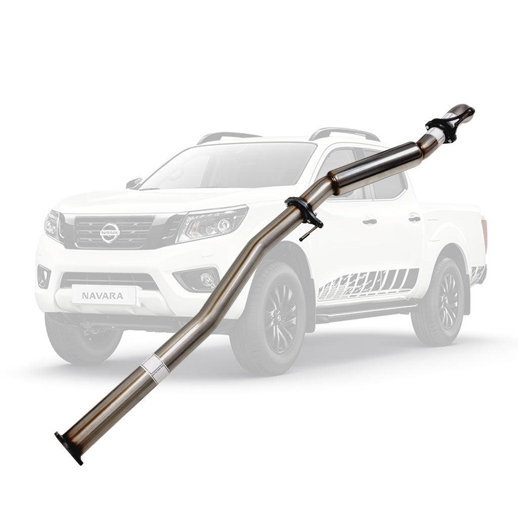 Nissan Navara D23 NP300 2014 Onwards 2.3L 3" DPF-Back Exhaust System - Stainless Steel / Hotdog (Quiet) / Diff Dump