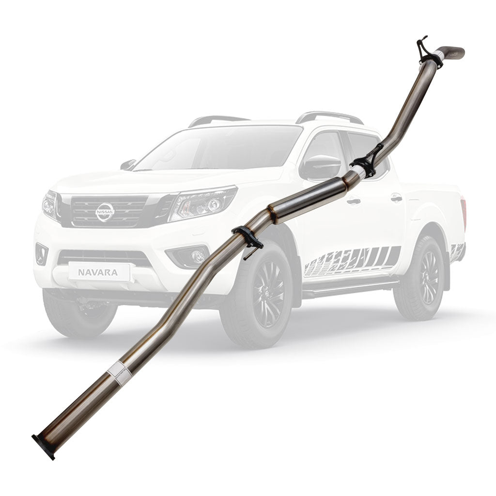 Nissan Navara D23 NP300 2014 Onwards 2.3L 3" DPF-Back Exhaust System - Stainless Steel / Hotdog (Quiet) / Normal