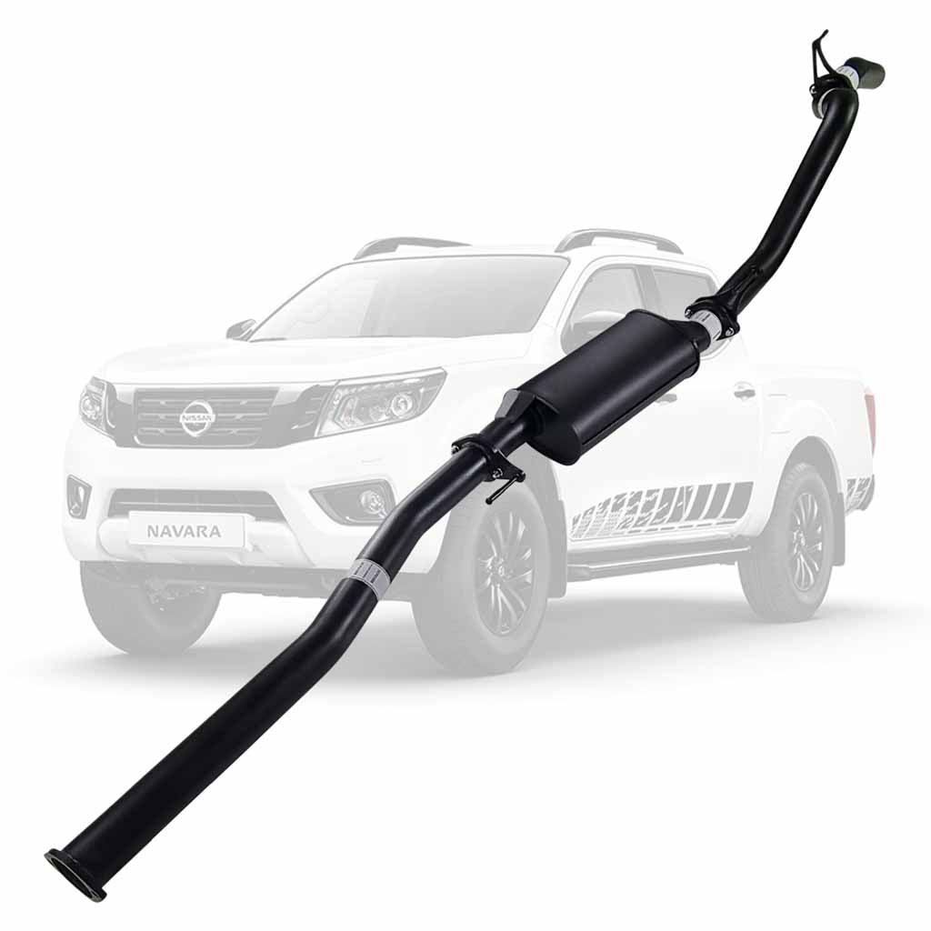 Nissan Navara D23 NP300 2014 Onwards 2.3L 3" DPF-Back Exhaust System - Aluminised Steel / Muffler (Quietest) / Normal