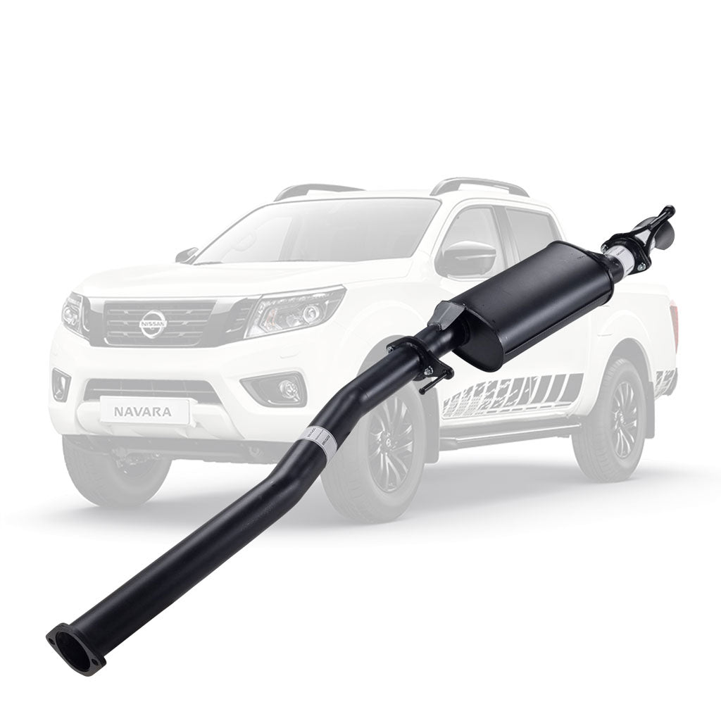 Nissan Navara D23 NP300 2014 Onwards 2.3L 3" DPF-Back Exhaust System - Aluminised Steel / Muffler (Quietest) / Diff Dump
