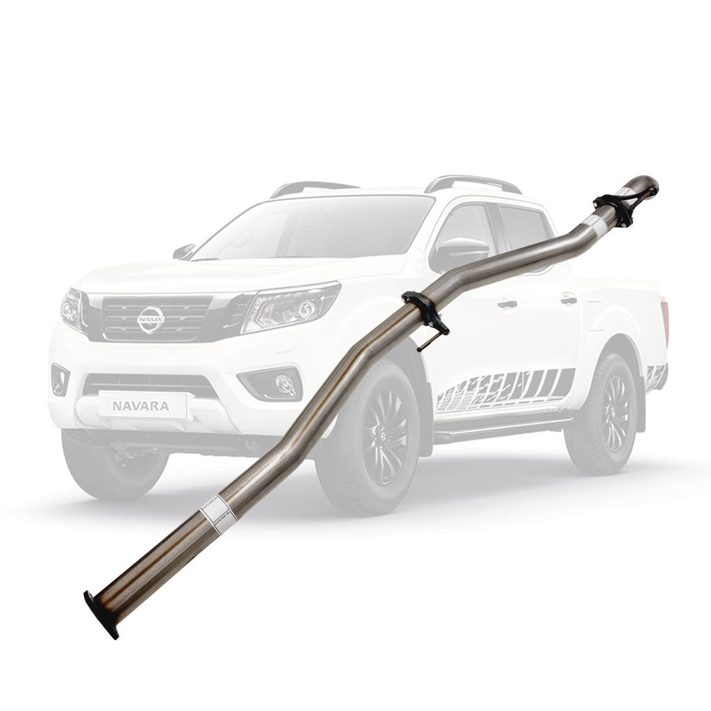 Nissan Navara D23 NP300 2014 Onwards 2.3L 3" DPF-Back Exhaust System - Stainless Steel / Pipe (Moderate) / Diff Dump