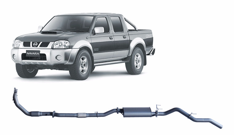 Redback 3-inch Turbo-Back, Cat & Large Muffler – Nissan Navara D22 2.5L | NNX52400-CM