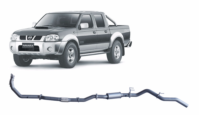 Redback 3-inch Turbo-Back, Resonator, No Cat – Nissan Navara D22 2.5L | NNX52400-PR