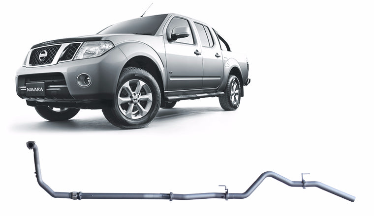 Redback 3-inch Turbo-Back, Muffler Delete, No Cat – Nissan Navara D40 3.0L V6 | NNX53100-PO