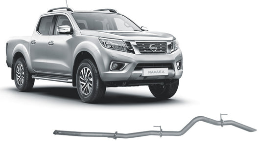 Redback 3-inch DPF-Back, Muffler Delete – Nissan Navara NP300 2.3L Twin Turbo | NNX54200-PO