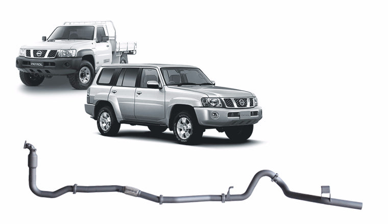 Redback 3-inch Turbo-Back, Cat & Muffler Delete – Nissan Patrol GU 3.0L | NPX51200-CP