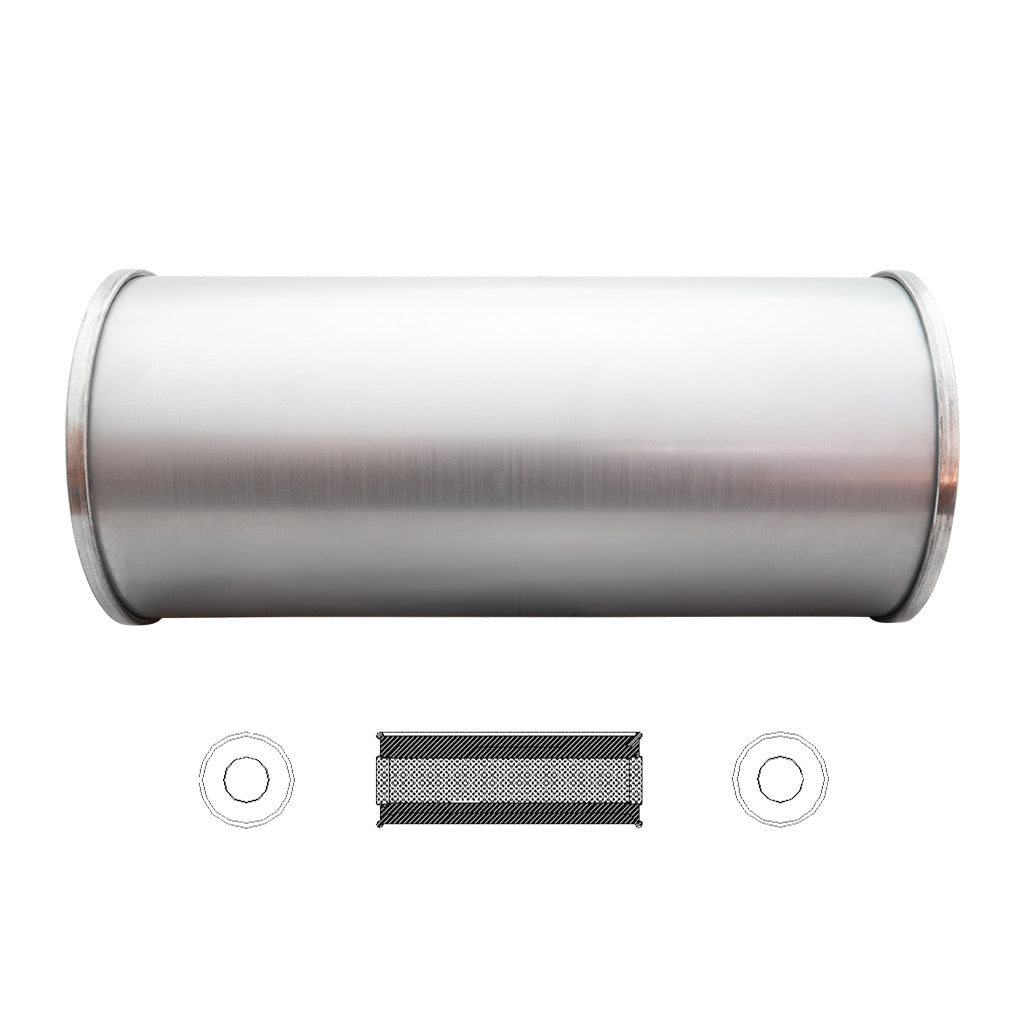 O526MN — 6" ROUND - 14" LONG C/C 2" GLASS PACKED NO STUBS