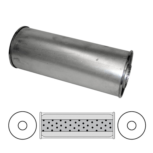 Redback 3" Megaflow Muffler – 16" Centre/Centre | O834MN