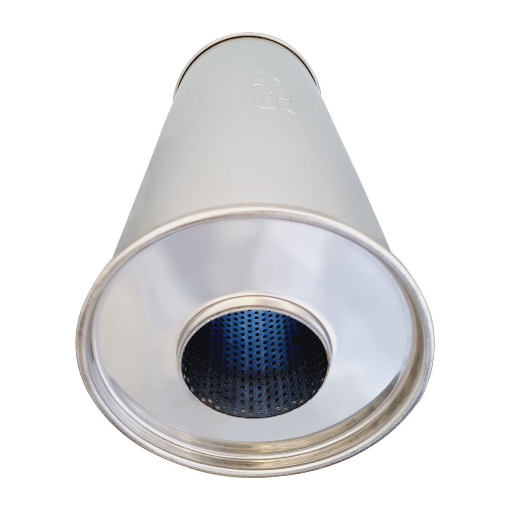 P842GP-304P — 7" Round Centre/Centre Configurations Mufflers | Stainless 304 | Select Your Size Length and Internal Options