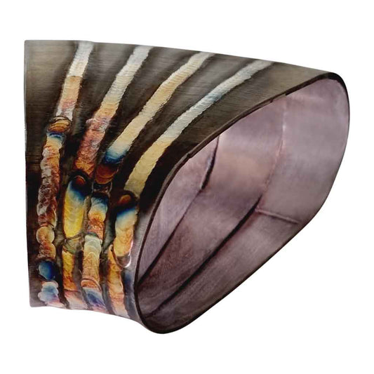 PCB30045-WH — 3" (40*96) Welded Horizontal Pie Cuts SS304 Brushed 9° 45