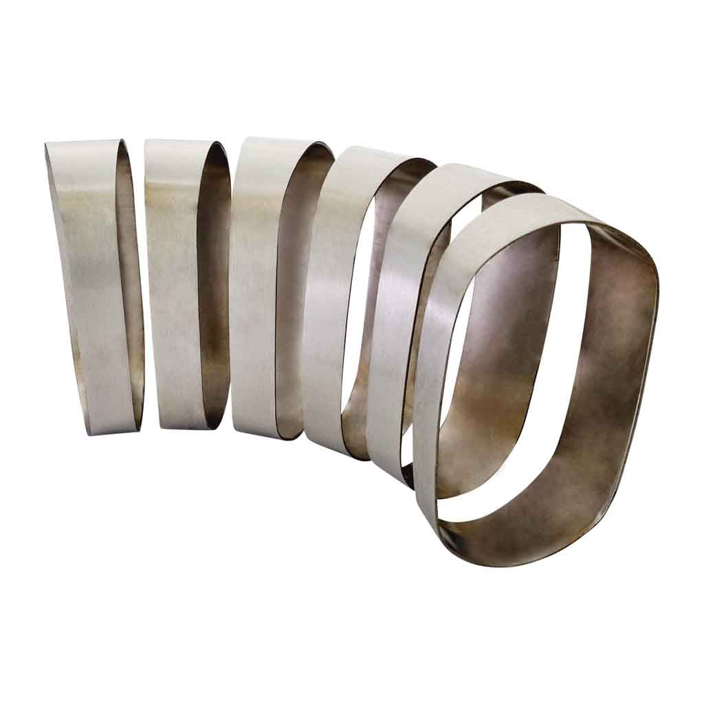 PCB40090-OV — 4" (63*125) Vertical Oval Pie Cuts SS304 Brushed 15° 90