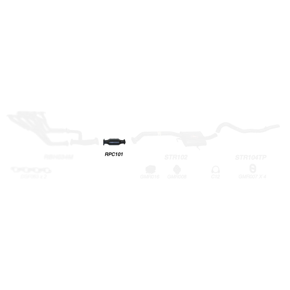 Redback Direct-Fit Catalytic Converter – Holden VL–VS, Engine Restrictions Apply | RPC101