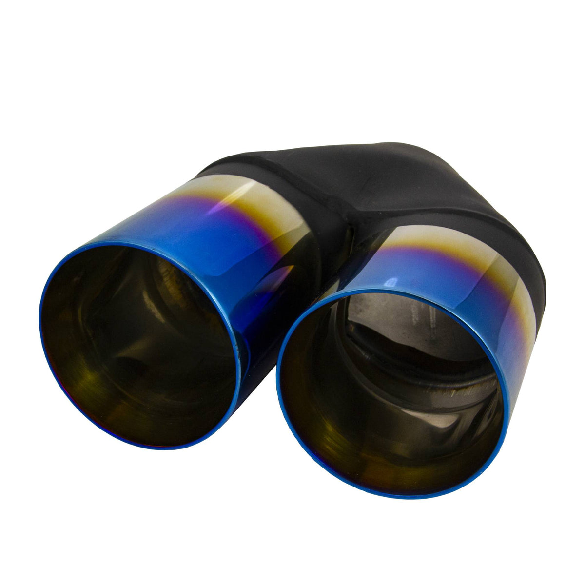 Redback Twin 3.5" Titanium Blue Staggered Exhaust Tip | RYP091T