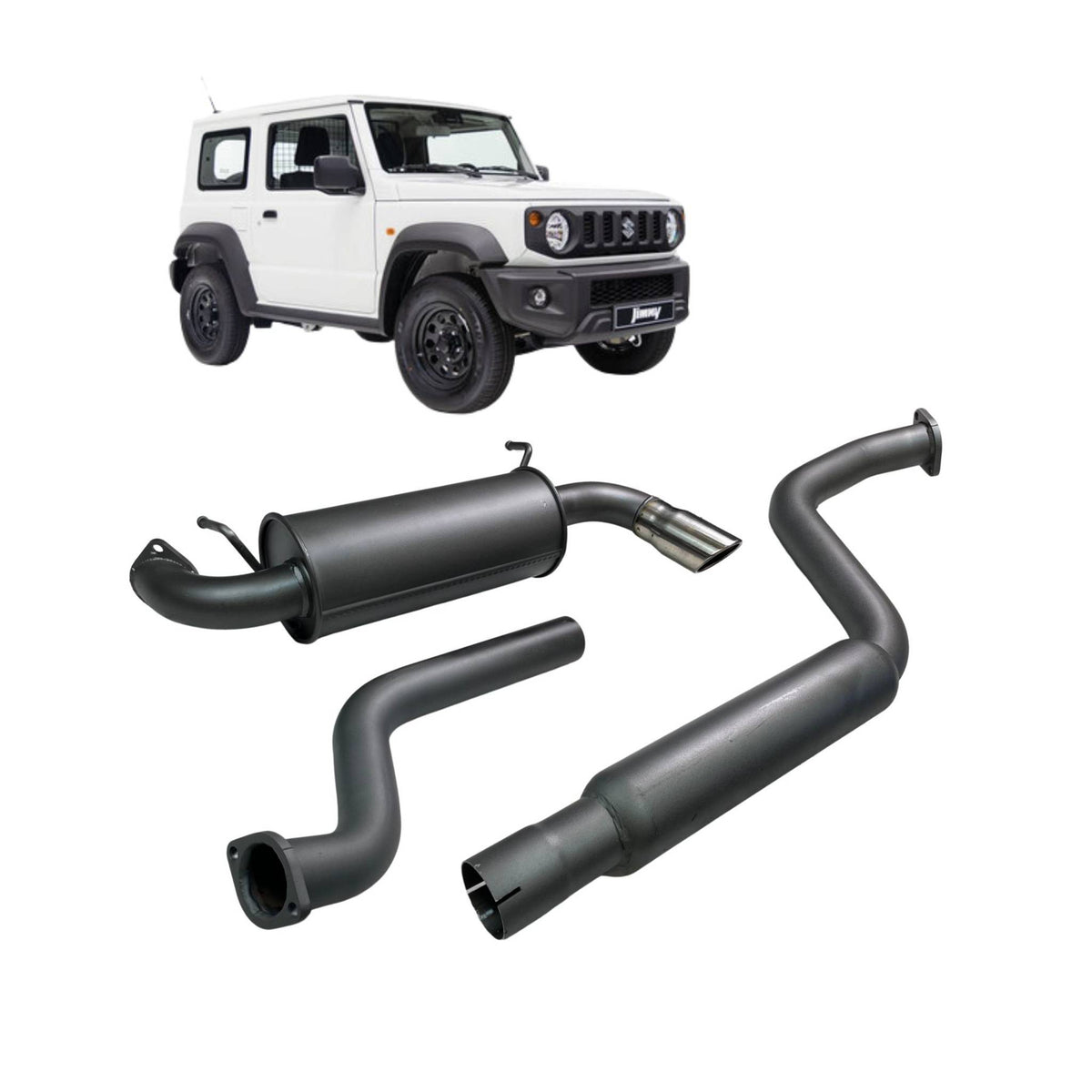 Redback 2.5-inch Cat-Back Exhaust with Muffler – Suzuki Jimny 3-Door | SJX70100-PM