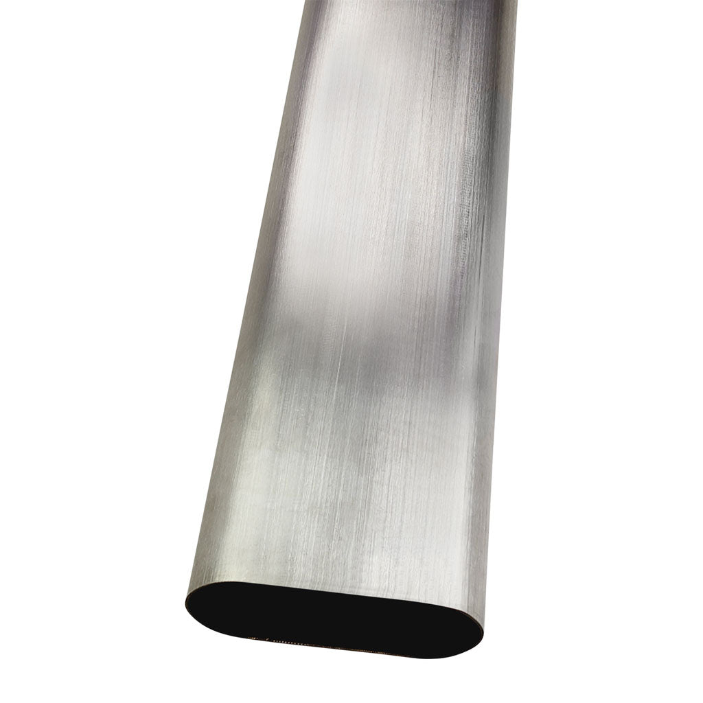 SOT400-304B-3M — 4" Oval Tube SS304 Brushed 3M Length 1.5mm WT  3M Length