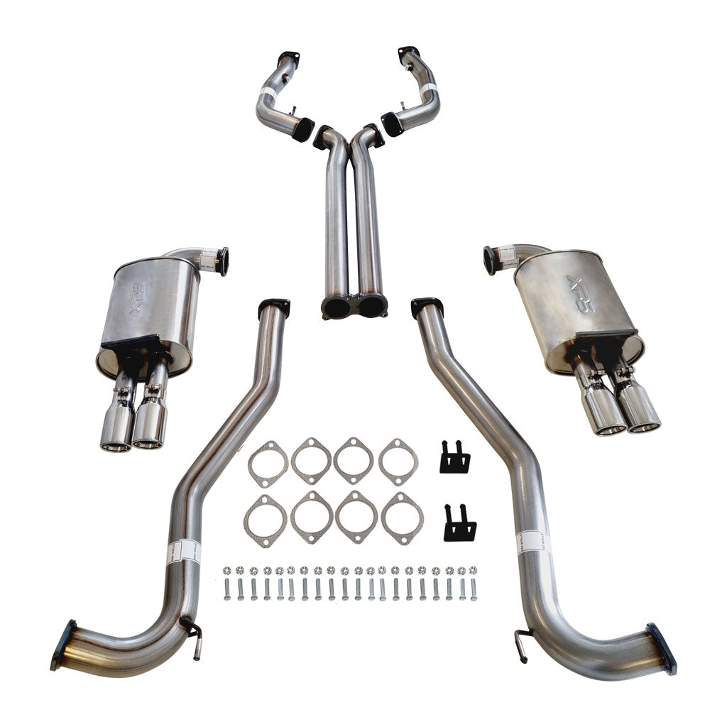 Commodore VE VF twin 3 inch stainless cat-back exhaust