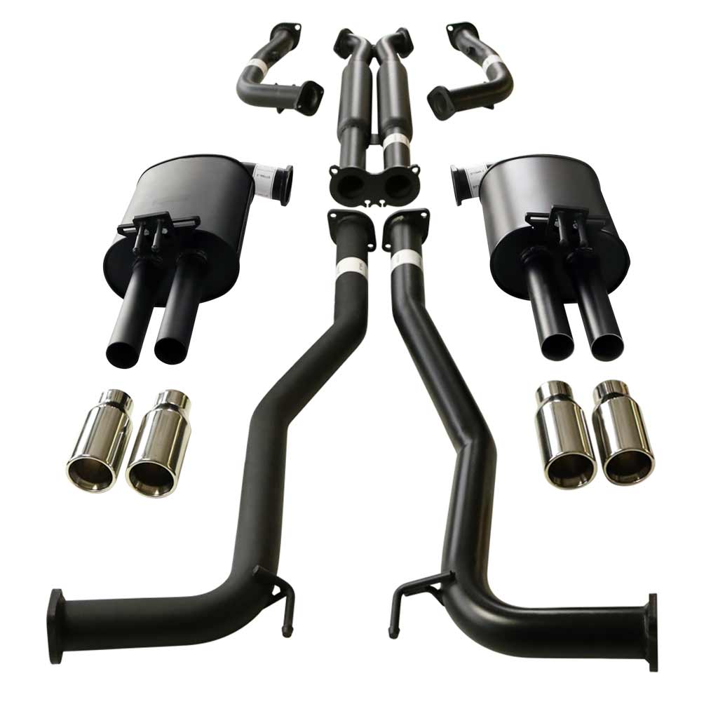ESA ST181-194HDXS Holden Commodore VE VF ute Statesman WM WN twin 2.5 inch cat-back straight tips