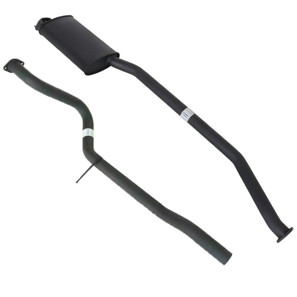 Ford Falcon AU ute 6 cylinder 2.5 inch cat-back with Everflo muffler and tailpipe dual outlet ST243-244TP