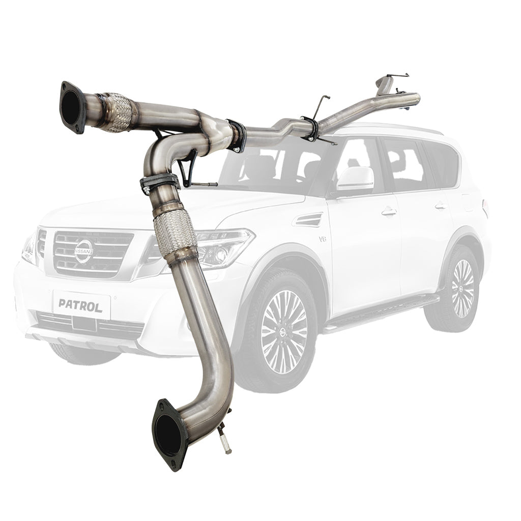 ST501PO-505TPSS Nissan Y62 Patrol 5.6L V8 3 inch stainless pipe-only exhaust