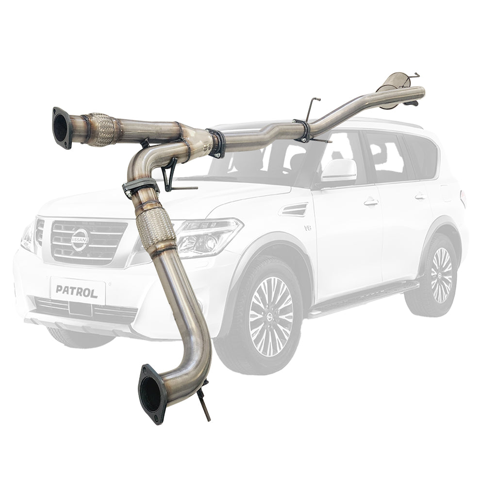 ST501PO-505SS Nissan Y62 Patrol 5.6L V8 3 inch stainless exhaust