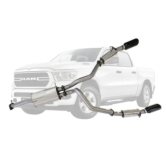 RAM 1500 DT stainless twin 3 inch cat-back exhaust