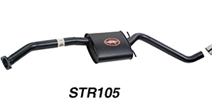 Redback 2.5" Centre Muffler for Holden Commodore Sedan  VP - VS with IRS | STR105