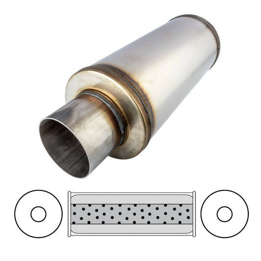 Redback 3 1/2" Megaflow Muffler – 14" Centre/Centre | STR8219-409