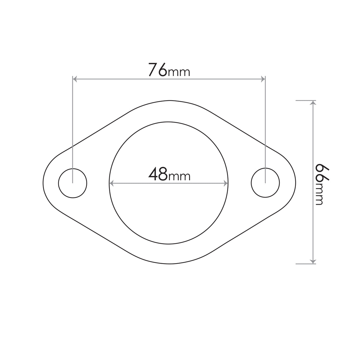 Redback Special 2-Bolt Flange Gasket – 44mm ID | SUG002R