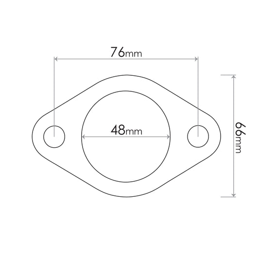 Redback Special 2-Bolt Flange Gasket – 44mm ID | SUG002R