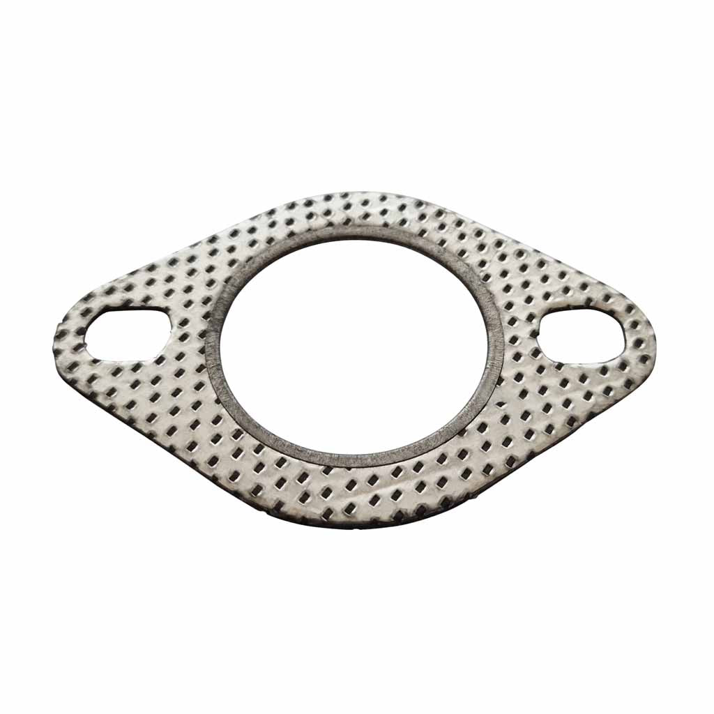 SUG002R — FORD SUBARU VOLVO 2 BOLT FLANGE GASKET WITH REINFORCED CULOT & ELONGATED HOLES
