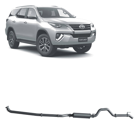 Redback 3-inch DPF-Back, Large Muffler – Toyota Fortuner 2.8L | TFX49100-PM