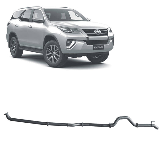 Redback 3-inch DPF-Back, Muffler Delete – Toyota Fortuner 2.8L | TFX49100-PO