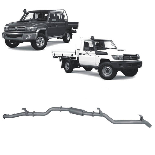 Redback 3-inch DPF-Back, Resonator – LandCruiser 79 Single and Double Cab | TLX441500-PR