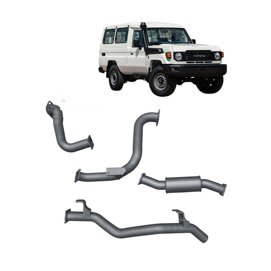 Redback 3-inch DPF-Back, Resonator – LandCruiser 78 Troop Carrier | TLX442800-PR