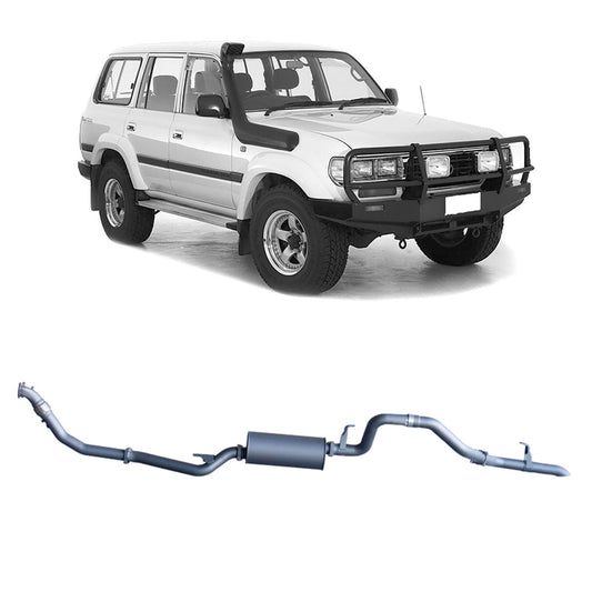 Redback 3-inch Turbo-Back, DTS Turbo, Large Muffler – LandCruiser 80 Wagon 4.2L 1HZ | TLX44500-PM-DTS