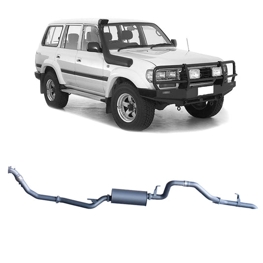 Redback 3-inch Turbo-Back, Safari Turbo, Large Muffler – LandCruiser 80 Wagon 4.2L 1HZ | TLX44500-PM-SAF