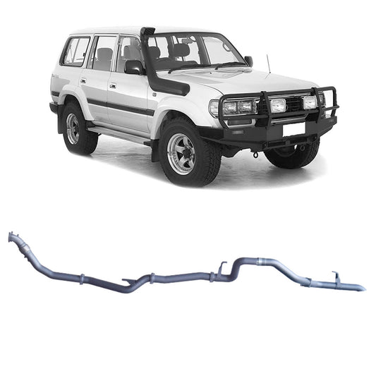 Redback 3-inch Manifold-Back, Muffler Delete – LandCruiser 80 Wagon 4.2L 1HZ | TLX44500-PO-STD