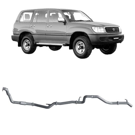 Redback 3-inch Turbo-Back, Safari Turbo, Muffler Delete – LandCruiser 105 Wagon | TLX45200-PO-SAF