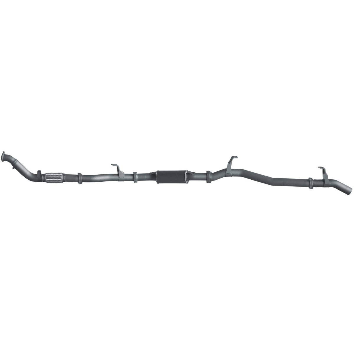 Redback 3-inch Turbo-Back, Resonator, No Cat – LandCruiser 76 Wagon with Auxiliary Fuel Tank | TLX48300-PR