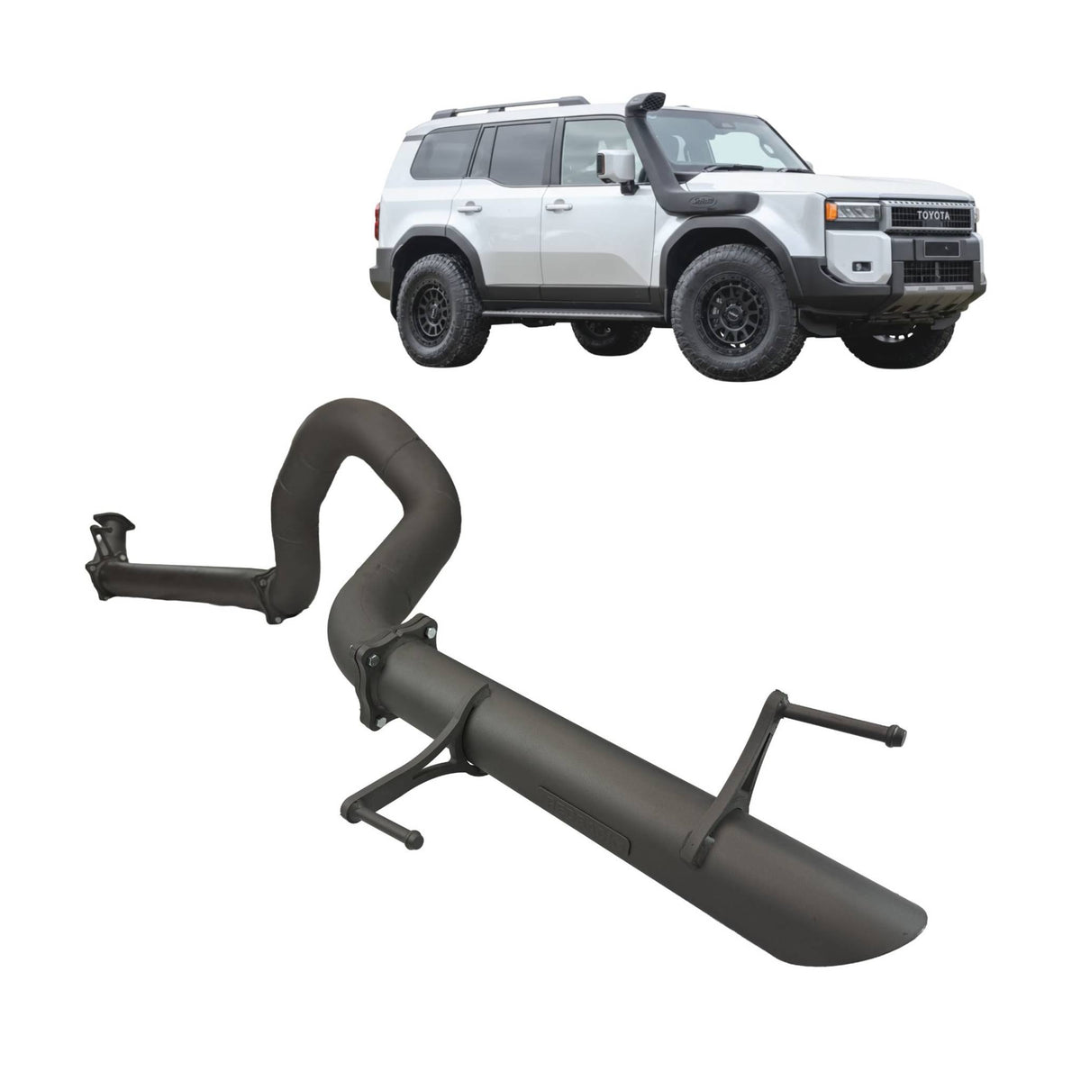 Redback 3.5-inch DPF-Back, Muffler Delete – Toyota Prado | TPX43535-PO