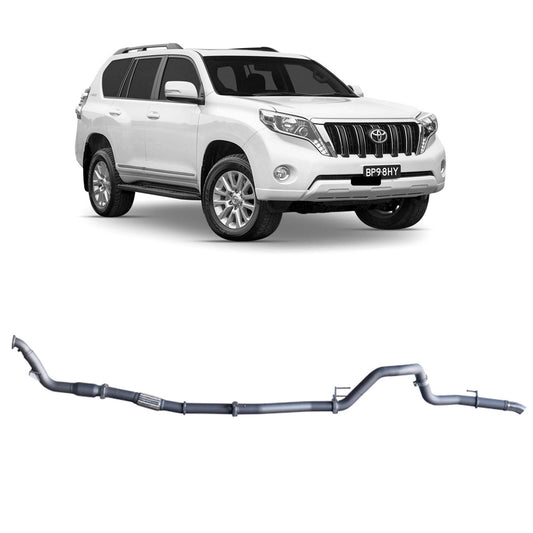 Redback 3-inch Turbo-Back, Cat & Muffler Delete – Toyota Prado 120/150 1KD-FTV | TPX43800-CP