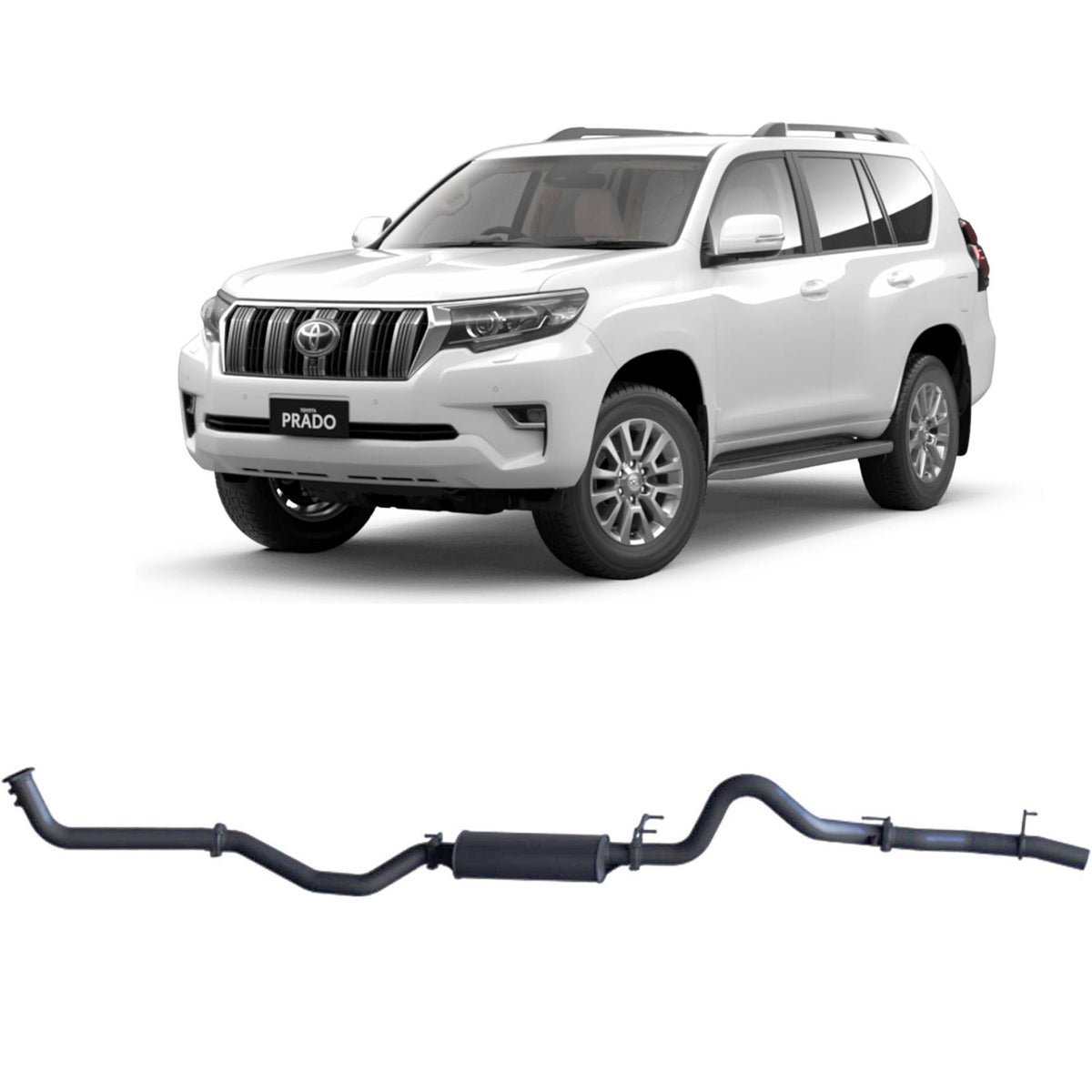 Redback 3-inch DPF-Back, Large Muffler – Toyota Prado 150 | TPX49400-PM